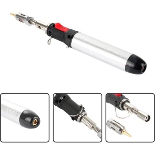 Practical Solder Iron Gas Soldering Gun Adjustable Temperature Controlled Fast Heating Welding Tools For Welding Soldering Tips