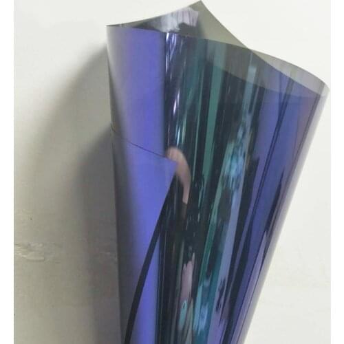 50cmX152cm VLT20% Reflective window tint solar film car glass protection Chameleon car window film