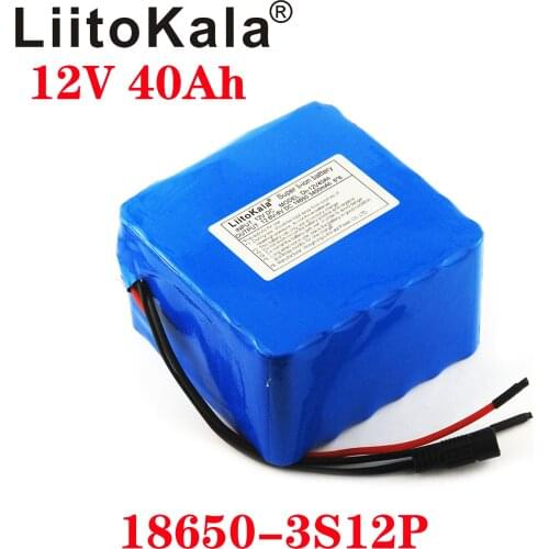 LiitoKala 12v lithium battery 20ah 30ah 40ah high current large capacity xenon lamp motor mobile backup battery