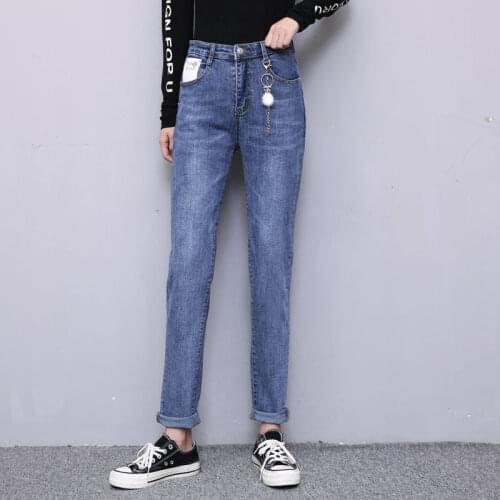 Py2266 2020 spring summer autumn new women fashion casual Denim Pants woman female OL distressed jeans skinny jeans woman