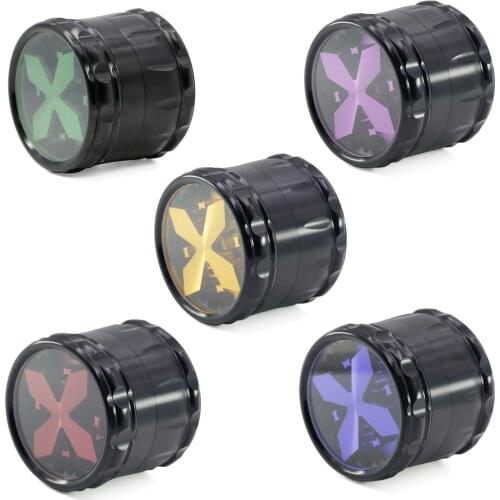 Diameter 63MM 4 Layer Mill Smoke Spice Crusher Muller Lighter Smoking Pipe Herb Grinders Tobacco Cigarette Accessories wholesale