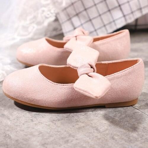 Toddler Girls Butterfly Bow Shoes Flower Girls Kid Pink Princess Flats Shoes Ballet Dancing Black Halloween Valentines Day Shoe