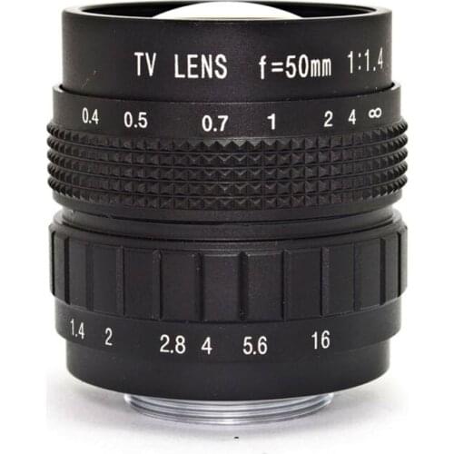 50mm f1.4 CCTV Lens with Lens Hood for Sony NEX-5 NEX-7 A5000 A6000 A6300 A6500