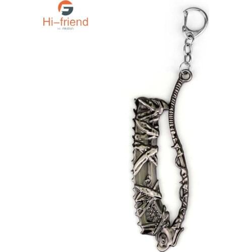 Game GAT 5 Bloodborne Keychain Grand Theft Auto 5 Metal Key Chain for Women Men Fans Jewelry Gift Party Ornaments