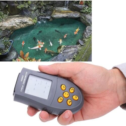 Digital Thermometer Meter Dual‑Channel LCD Display Temperature Measuring Equipment HS6802