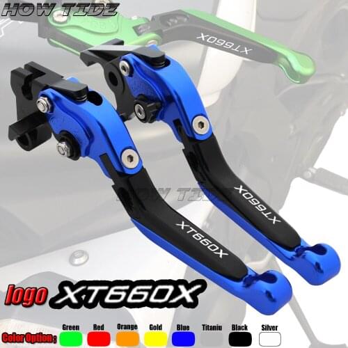 For Yamaha XT660X XT 660 X XT 660X SuperMotard 2004 - 2008 2007 2006 CNC Motorcycle Folding Extendable Hot Clutch Brake Levers