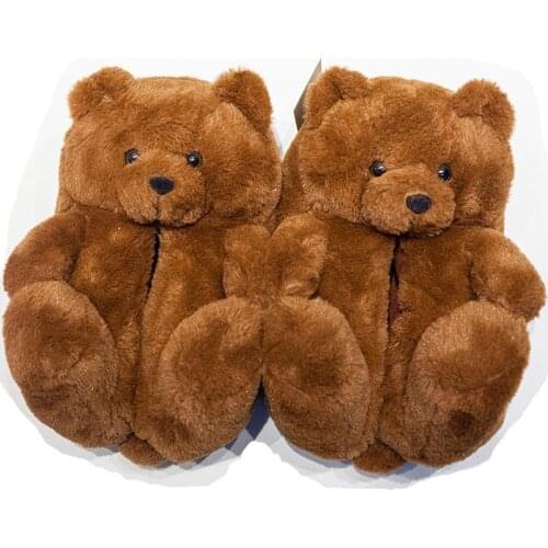 Indoor Slippers Lovers Shoes Bear Special Office Custom Warm Winter Hedgeh Lovers Home Slippers Thick Hard Bottom Shoes on Floor