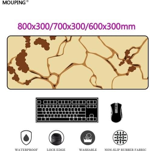 Mouse Pad Xxl White Gaming Table Carpet Large Banana Leaf Mousepad Computer Gamer 30*80CM Anti-Slip Natural Rubber Locking Edge