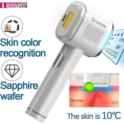 Osenyuan Permanent IPL Sapphire Ice Hair Removal The Worlds First Fully Intelligent Skin Detection Laser Epilator For Women