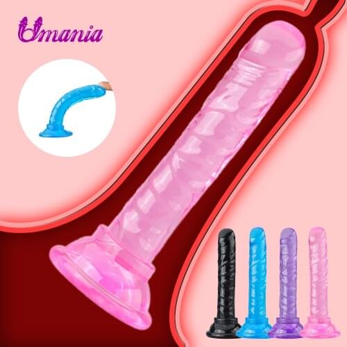 Small Dildo Sex Toys for Women G Spot Vagina Stimulation Dildo with Suction Cup Clitoris Stimulator Sex Shop Realistic Dildo