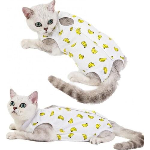 Cute Breathable Fashion Sleeveless Sleep Pajamas Sterilization Clothes Postpartum Cotton Vest Anti-licking Weaning Pet Supply