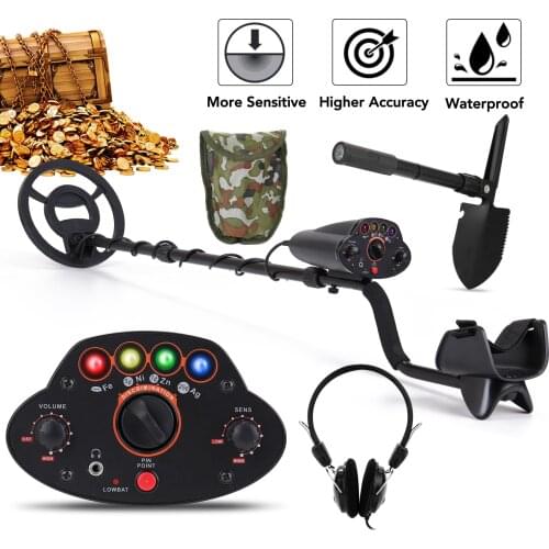 MD-5010 Portable Metal Detector Fast Detection High Accurancy Sensitivity Metal Detecting Tool 4 Colors LED Lights for Adults