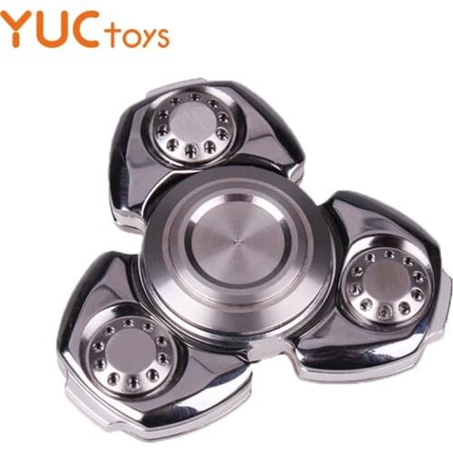 Senior Aluminium Oxide Metal Hand Spinner Stainless Steel Brass Plating Diamond Polishing 606 Mute Bearing Finger Fidget Gyro