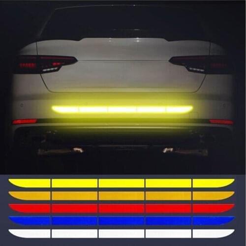 5pcs Car Trunk Reflective Sticker Auto Accessories for Citroen C1 C2 C3 C4 C5 C6 C8 C4L DS3 DS4 DS5 DS5LS DS6