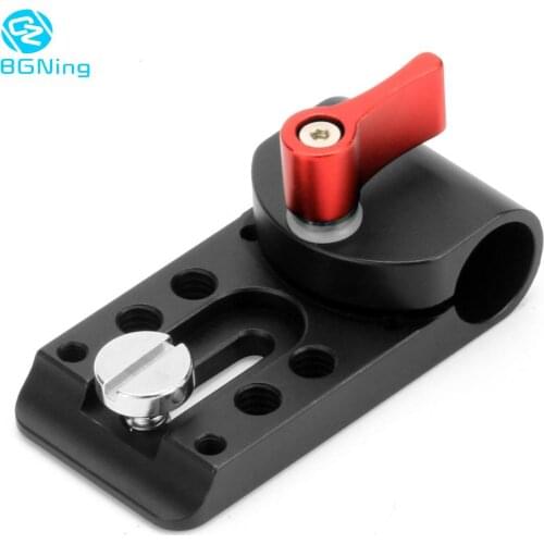 BGNing Universal Porous Holder Clamp Mount for 15mm Rod Support Rail Follow Focus Rig for 5D2 GH2 Camera DSLR Support Rig System