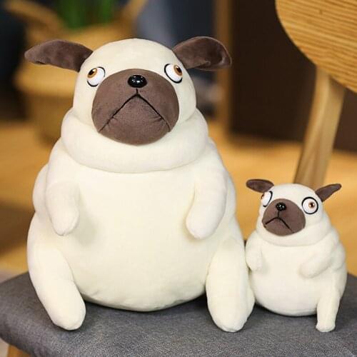 Funny Ugly Pug Doll Soft Stuffed Animal Dog Plush Toy Birthday Gift Home Decoration Nap Pillow Sofa Backrest Appease Baby Kid