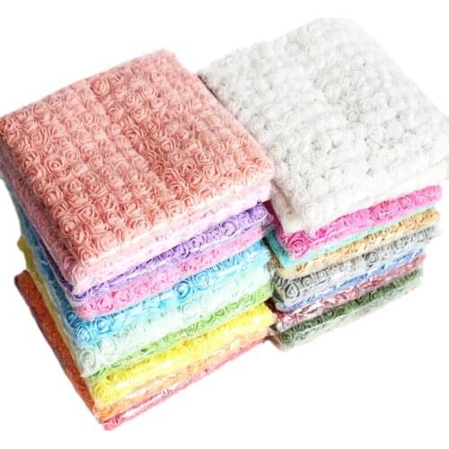 144pcs/2cm multicolor foam rose artificial flower decoration fake flower home decoration mini PE foam flower head DIY rose bear