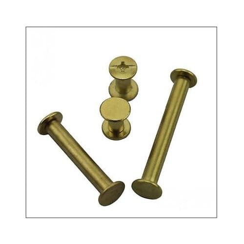 20 pieces Metric 5*30 mm Plated brass photo album screw snap rivet books screw