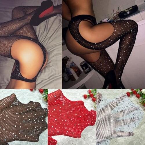 2021 Sexy Lingerie Exotic Apparel Lingerie Elasticity Socks Open Crotch Babydoll Porno Teddy Underwear Transparent Sexe Costumes