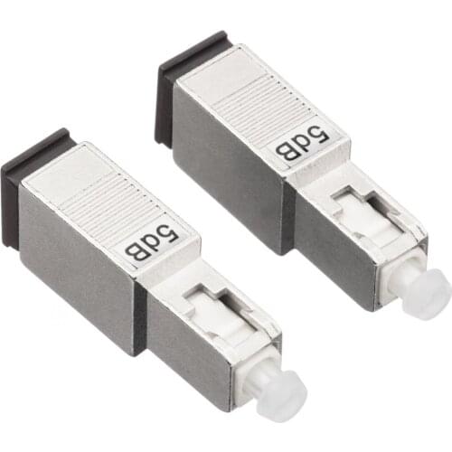 5PCS/lot SC UPC 5bd Simplex mode fiber optic Attenuator SC 5 dB metal male Fiber Attenuator FTTH attenuator