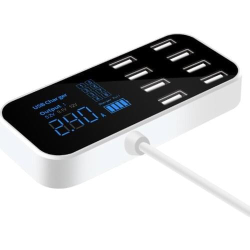 ANPWOO Car Mobile Phone Super Pu USB Charging Car 8-port USB Cigarette Lighter Lithium Battery Direct Charge