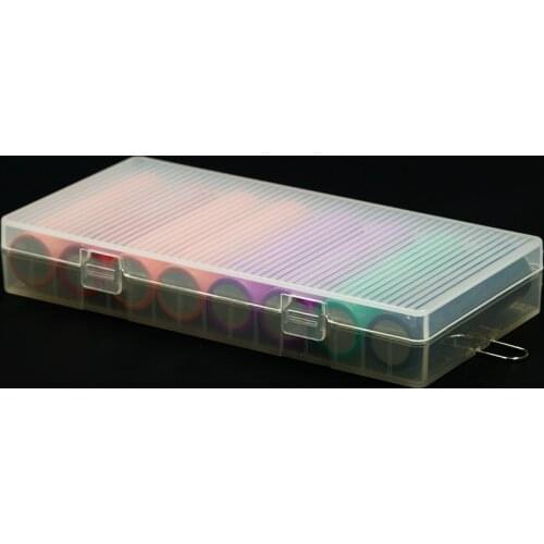 Free shipping 1pcs 8X18650 Battery Holder Case 18650 PP Battery Storage Box with Hook Holder Transparent Strong Hard case