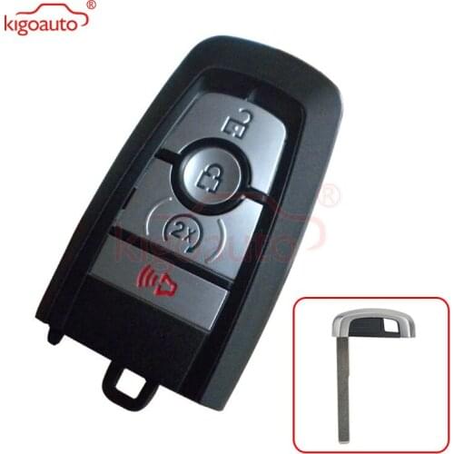 Kigoauto M3N-A2C93142300 smart key shell case 4 button for Ford Fusion 2017