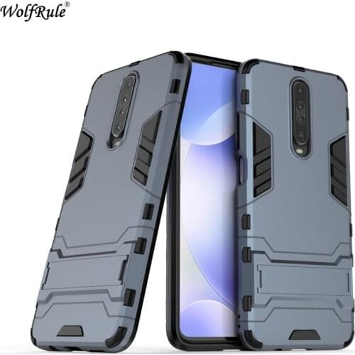 For Cover Xiaomi Redmi K30 Robot Rubber Silicone holder Armor Back Phone Case For Redmi K30 Fundas Cover for Redmi K30 5G 6.67