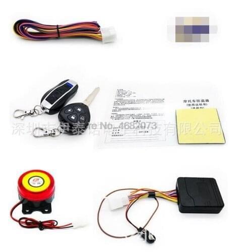 By DHL 50pcs 12v Universal Motorcycle Motorbike Scooter Compact Security Alarm System Remote Control Engine Start