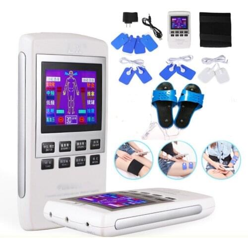 Health Care Electrical Stimulator Full Body Relax Muscle Massager,Pulse tens Acupuncture with therapy slipper+ 10pads