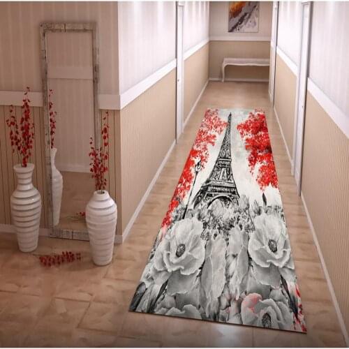Eiffel Paris Patterned Carpet, Runner Rug,Hallway Runner Rug,Runner,Floor Rug,Corridor Rug,Decorative Rug
