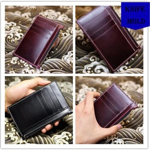 Leather craft template cutter card holder wallet die cutting knife mould leather hole punches tool set deri el aletleri