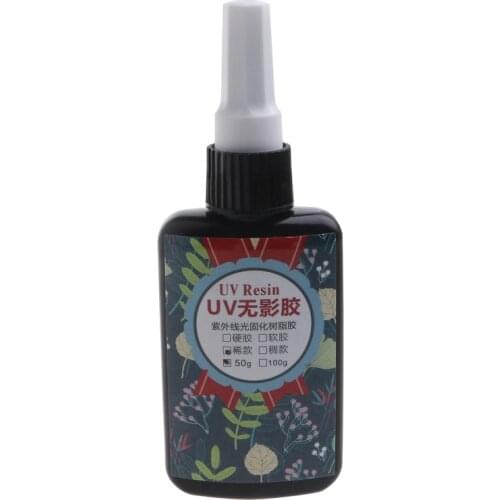 10g 20g 30g 50g 100g UV Resin Hard Type Crystal Clear Glue Ultraviolet Curing Epoxy Crafts Jewelry Making DIY Accessories 634D