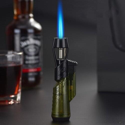 Portable Large Firepower Inflatable Small Spray Gun Mini Windproof Butane Lighter Outdoor Camping Cigarette Cigar Welding Torch