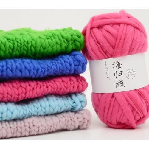 50g/Ball Handmade DIY Knitting Yarn Wool Line Baby Scarf Hat Carpet Soft Thickness Line Crochet Yarn For Knitting Wholesale