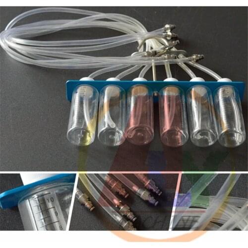 Diesel Common Rail Injector Flow Meter With 24 Adaptors Fuel Line Test Tester /Diagnosis Tool Set 6 Injectors Tested Together