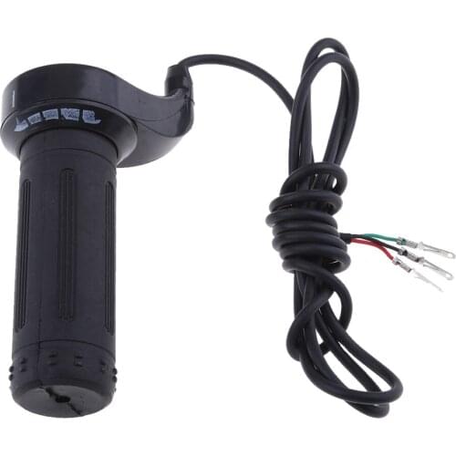 Electric Bike Scooter Thumb Throttle Speed Control Handle Grip 24V 36V 48V