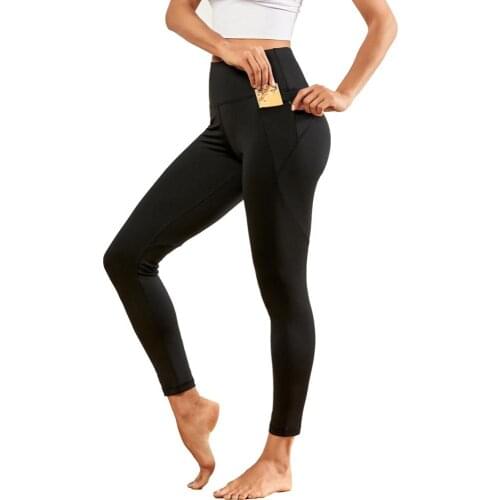 Yoga Pants High Waist Stretchy Sport Tights Elasticated Fitness Leggings with Zipper Pocket Hot Sale Gym Running workout Clothes
