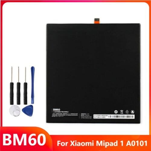 Replacement Phone Battery BM60 For Xiaomi Mipad 1 A0101 BM60 6700mAh With Free Tools