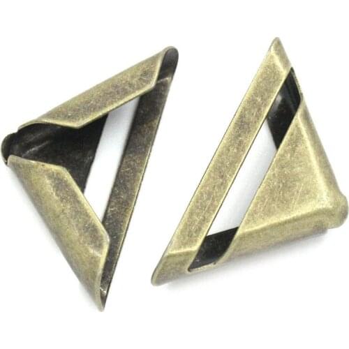 Iron Based Alloy Book Corner Protectors Scrapbooking Albums Menus Folders Antique Bronze 23mm x 17mm( 7/8"x 5/8"), 100 PCs
