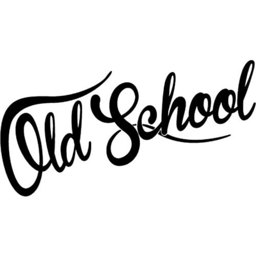 Old School Car Sticker Auto Euro Vinyl Oldstyle Vintage Vinyl Decals Waterproof Window Decoration 18*9cm