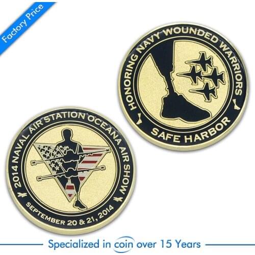 Supply Custom Souvenir Military Coin Wholesale hot round 3D metal coins