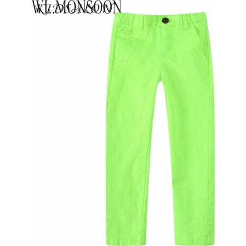 W.L.MONSOON Kids Clothes Boys Fashion Pants Girl Leggings Children Cotton 2021 Brand Spring Toddler Pants Boys Trousers 8 Colors
