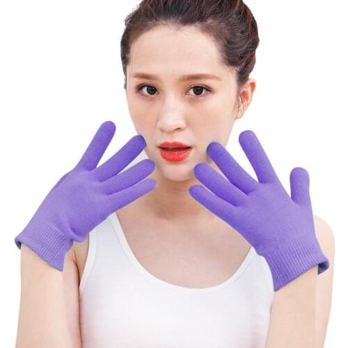1Pair Reusable SPA Gel Socks Gloves Moisturizing Whitening Exfoliating Smooth Hands Feet Care for Adult Hand Mask