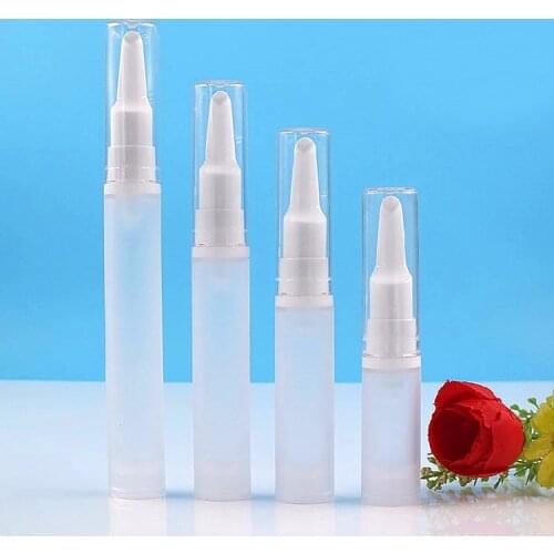 15ML frosted airless bottle white pump lotion emulsion serum sample eye essence hyaluronic toner mist sprayer skin packing