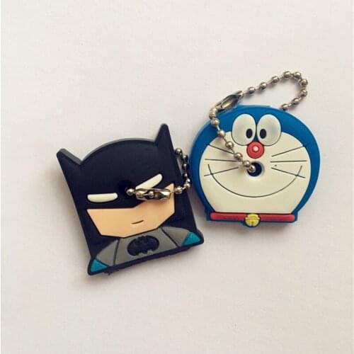 2 Pcs/Set Cute Keychain Case Cover Fashion Women Girls Kawaii Key Chain for Female Kawaii Cartoon Bag Pendant Control Dust Cover
