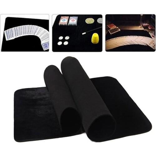 3 Sizes Black Magic Game Pad Magic Trick Magician Coin Illusion Props Professional Playing Card Pad