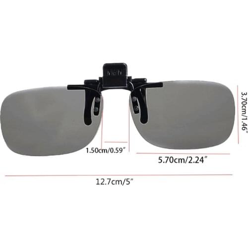 3D Glasses 1 Pair Clip On Type Passive Circular Polarized 3D Glasses Clips Fr 3D TV Movie dropshipping