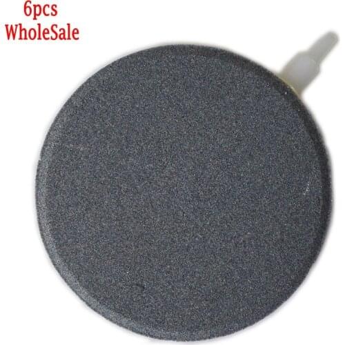 6 pcs 10cm Air Stone Bubble Disk Aerator for Aquarium Fish Pump Decoration