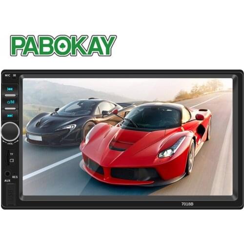 For7018B Double 2 Din Car Video Player 7 inch Touch Screen Multimedia player MP5 USB FM Bluetooth Support Rear View Camera